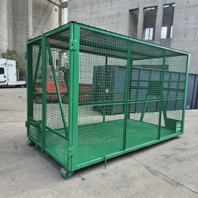 D1 - Abroll 14 mc cu pereti din plasa si capac metalic