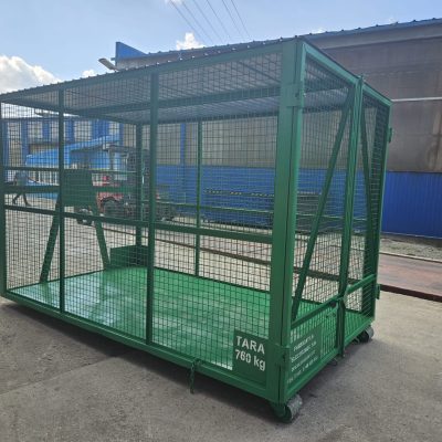 D2 - Abroll 14 mc cu pereti din plasa si capac metalic