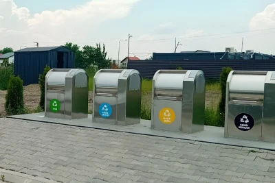 Platforme subterane de colectare selectiva INOVECO la Brasov